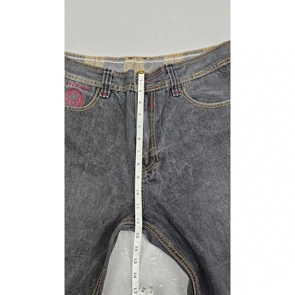 Vtg Coogi Jeans Mens 36x34 Black Embroidered‎ Punk Grunge Streetwear Hiphop